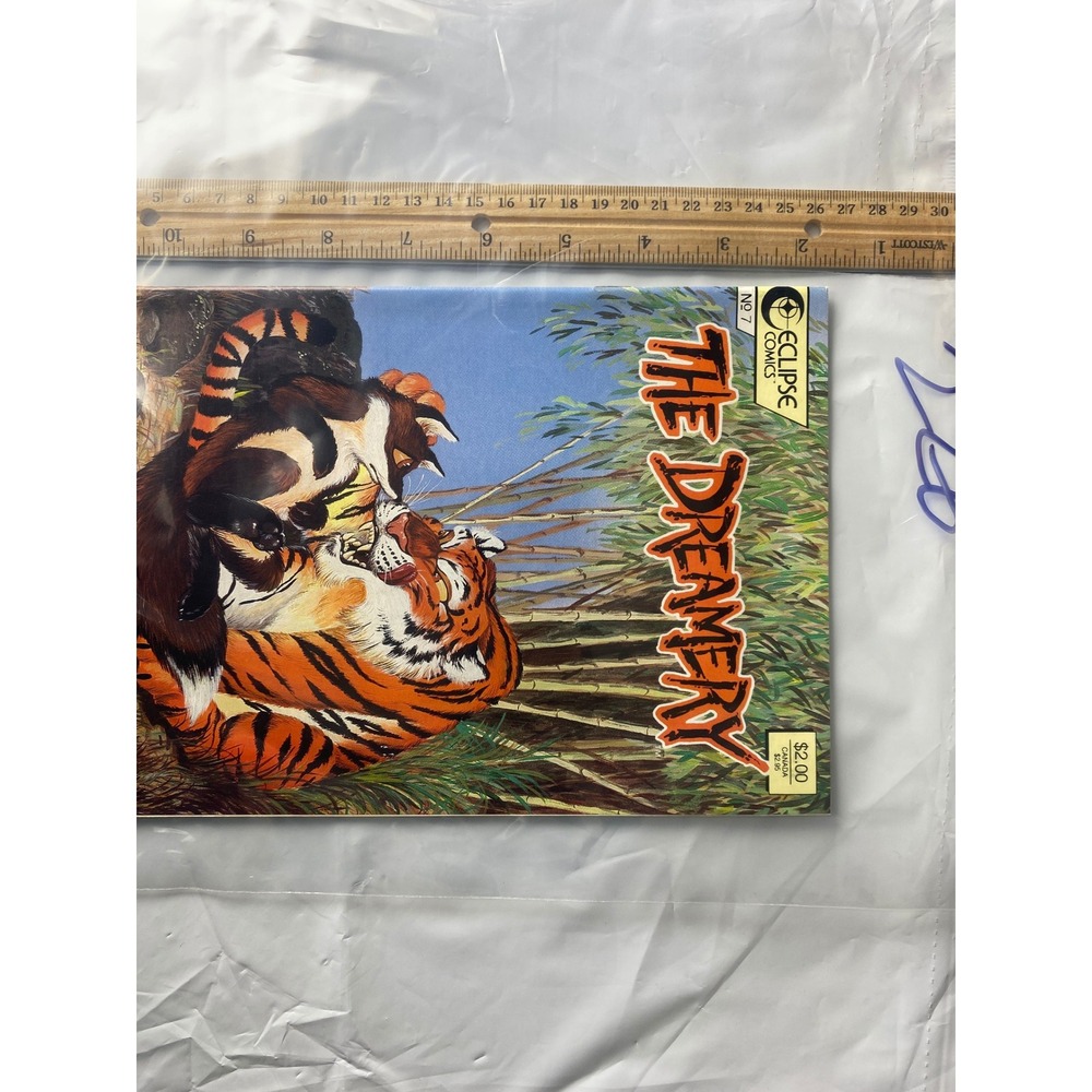 Eclipse Comics The Dreamery Issue‎ 7 Comic Book Tiger Artwork